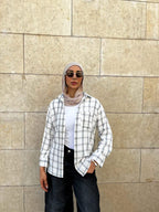 Plaid linen shirt
