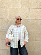Plaid linen shirt