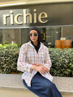 Plaid linen shirt