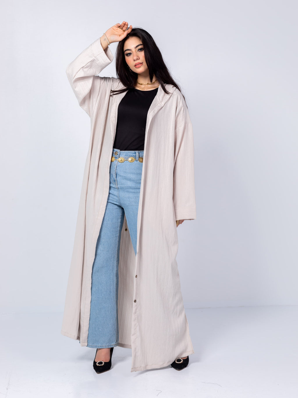 Long-sleeve shirt + dress 1*2