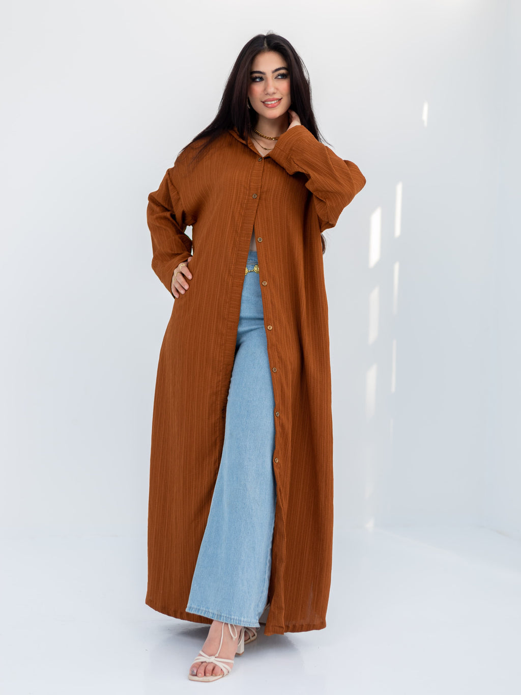 Long-sleeve shirt + dress 1*2
