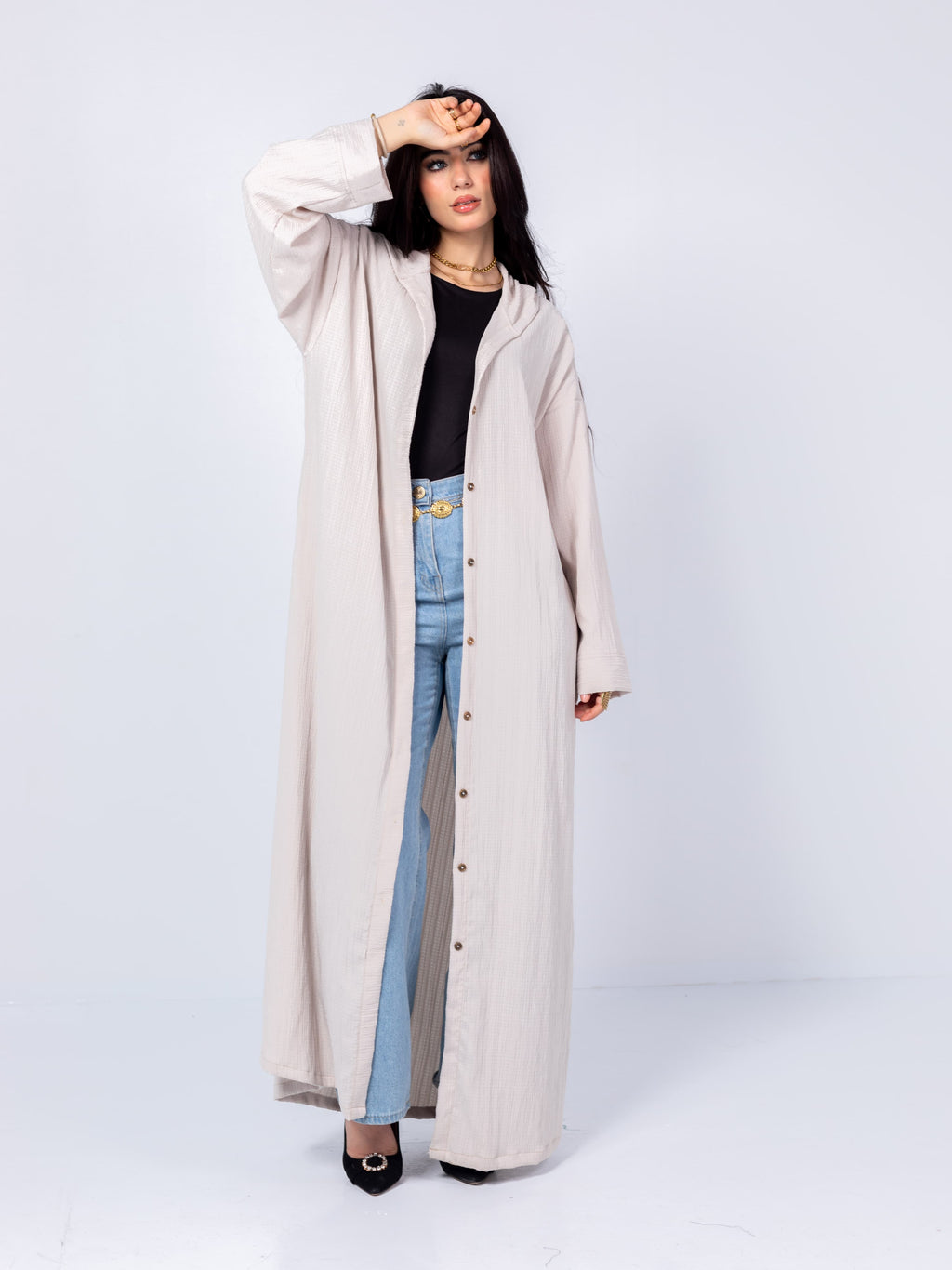 Long-sleeve shirt + dress 1*2