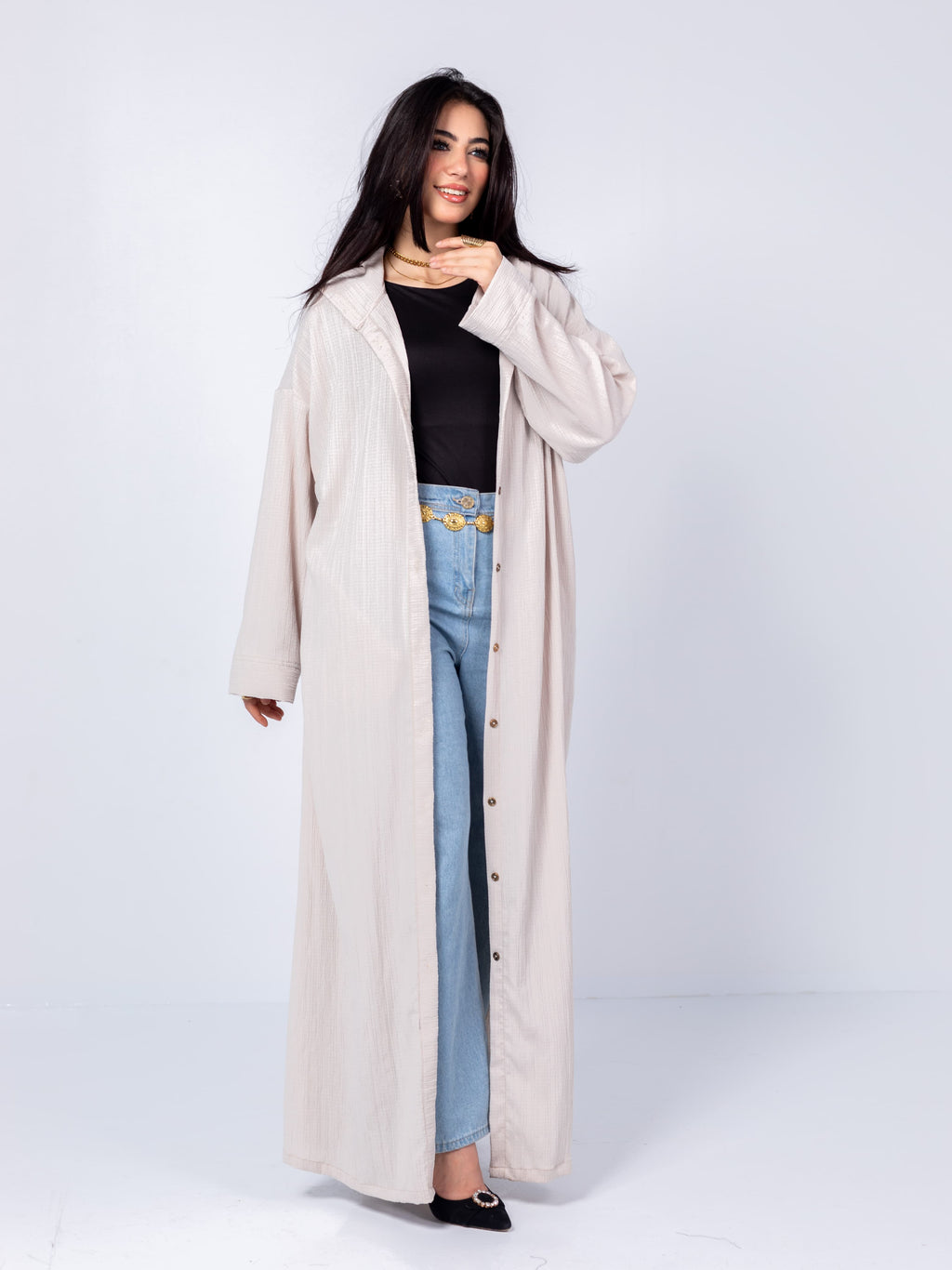 Long-sleeve shirt + dress 1*2