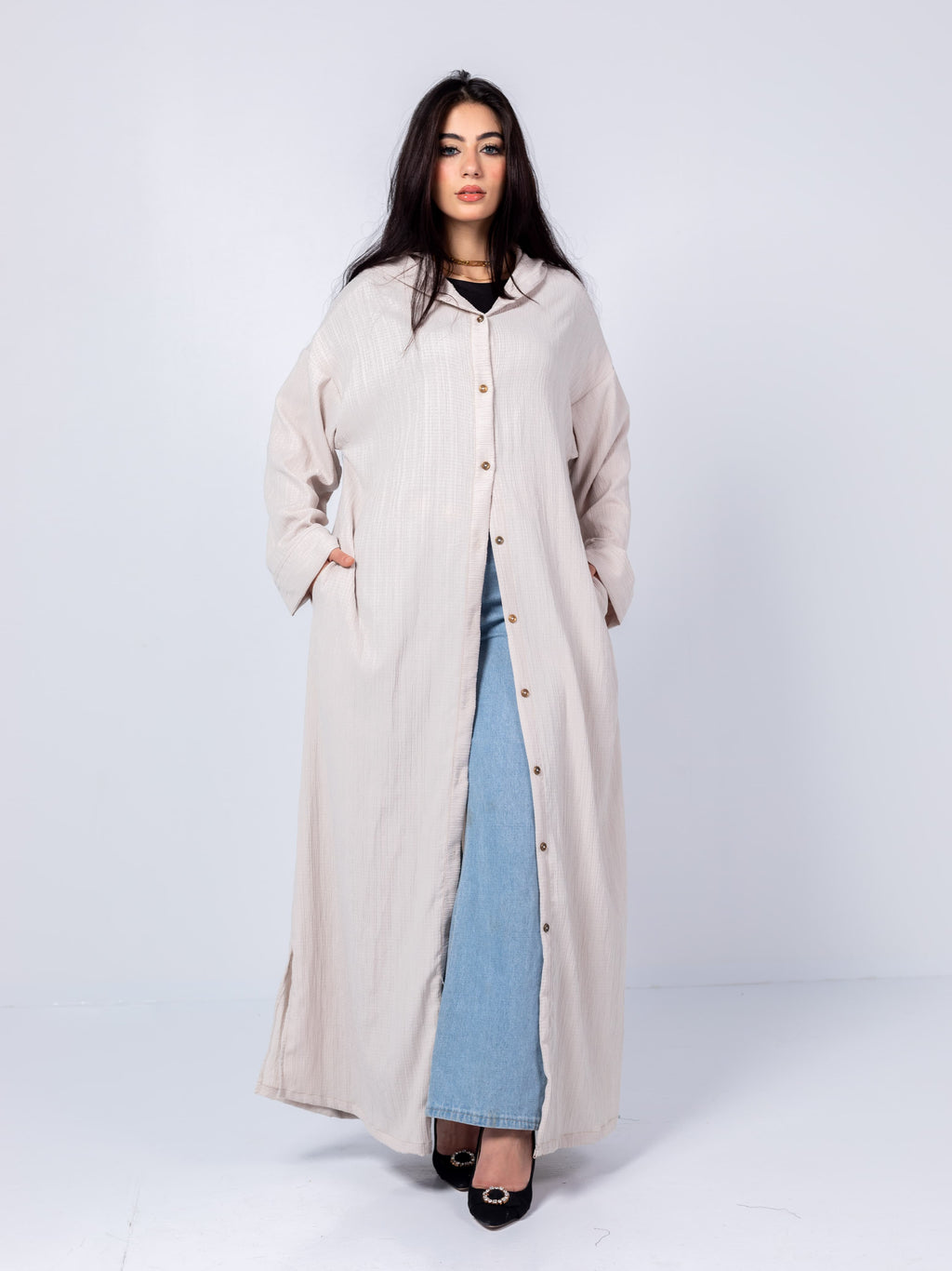 Long-sleeve shirt + dress 1*2