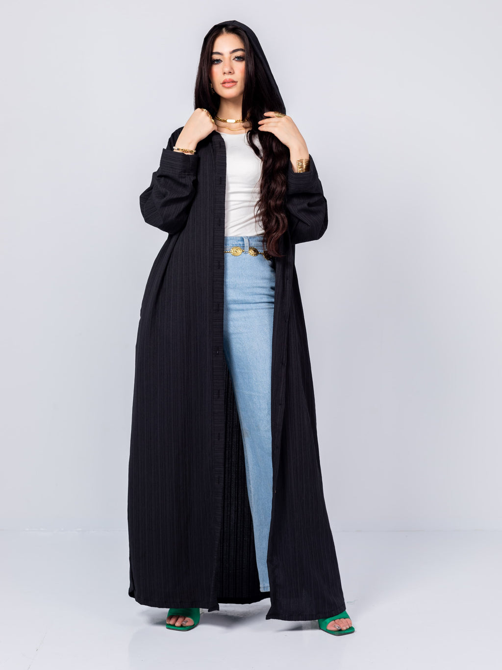 Long-sleeve shirt + dress 1*2