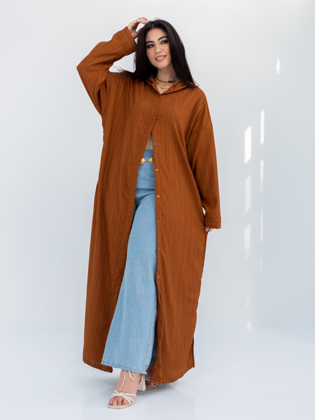 Long-sleeve shirt + dress 1*2