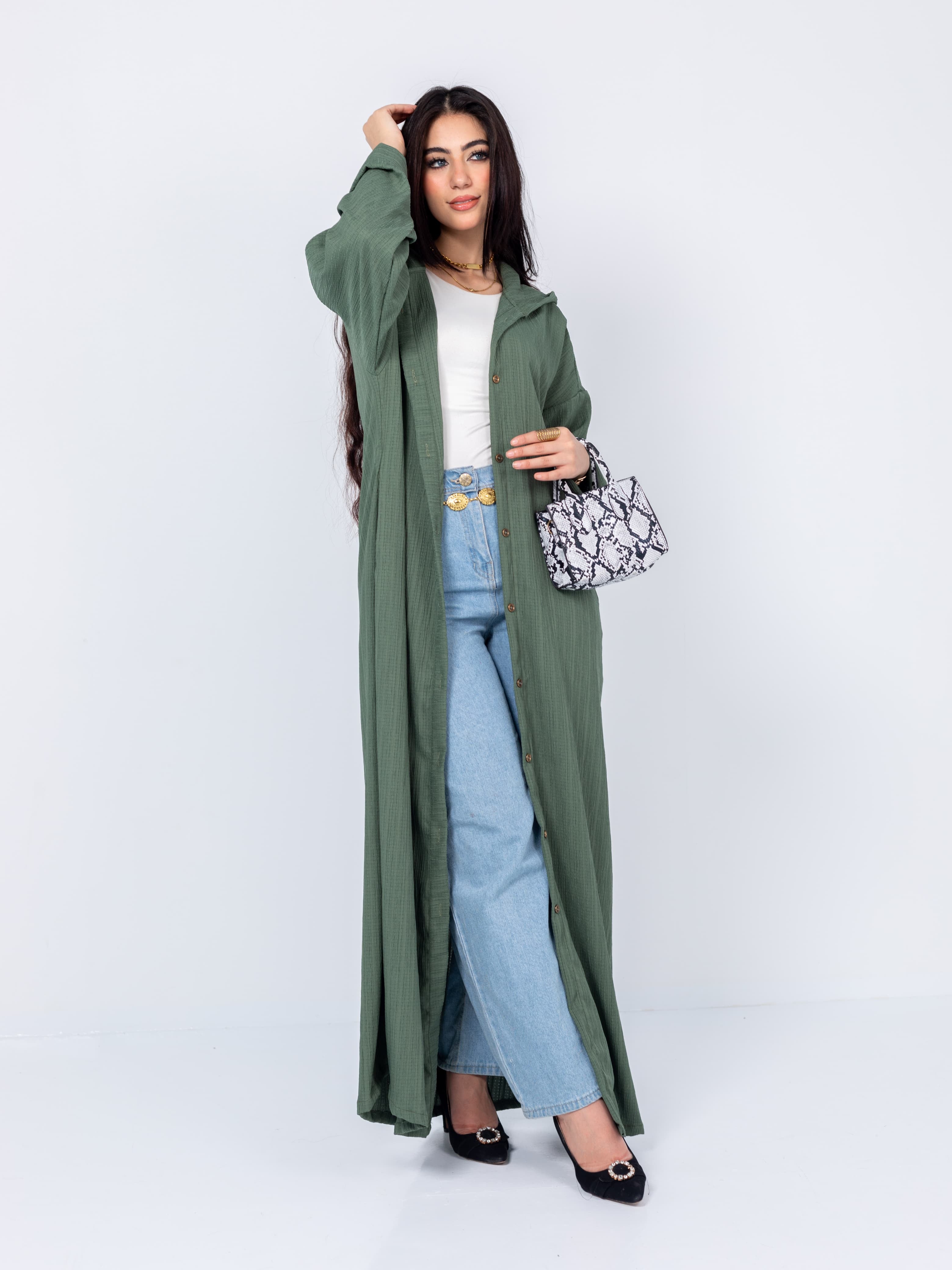 Long-sleeve shirt + dress 1*2
