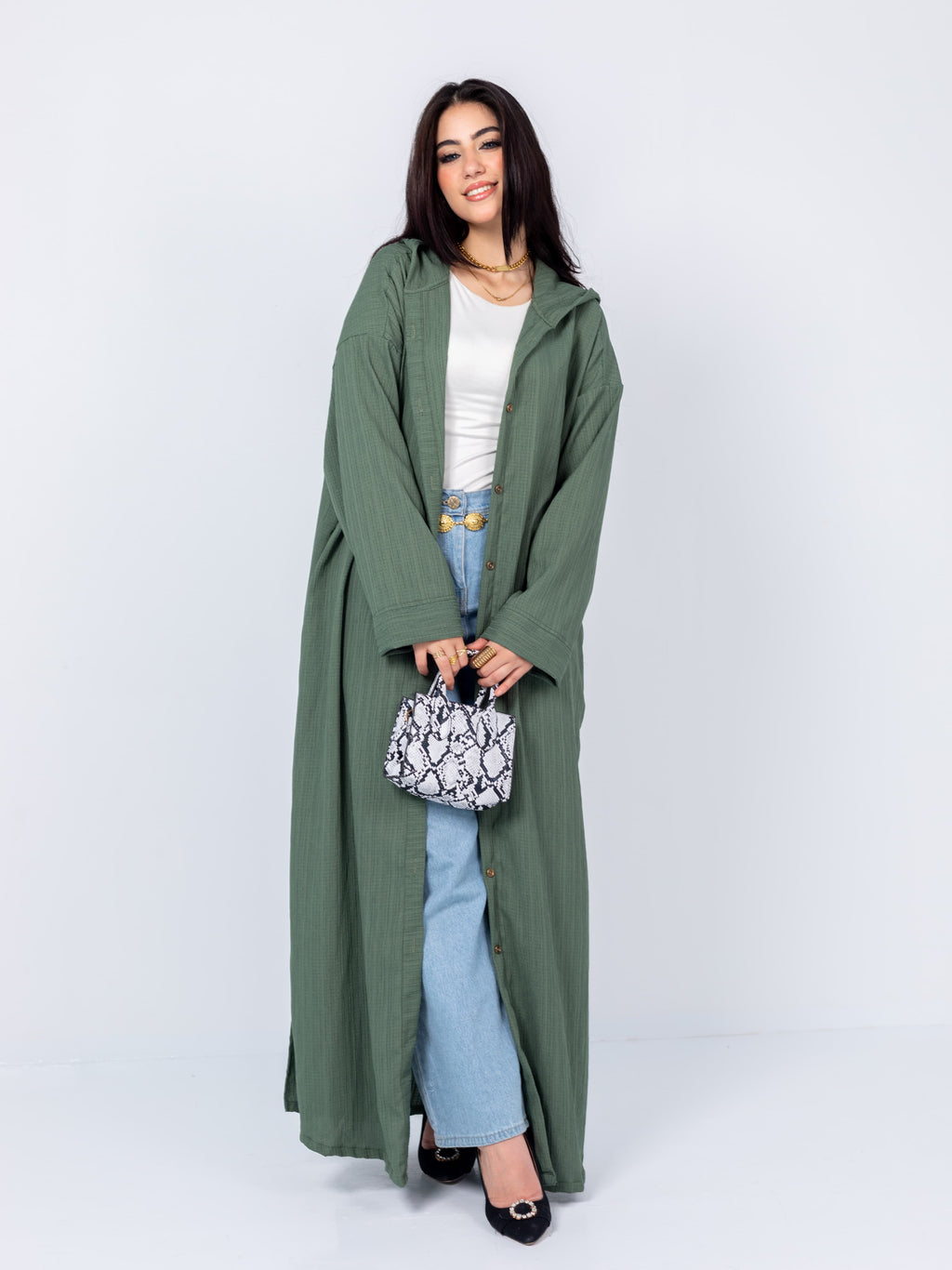 Long-sleeve shirt + dress 1*2