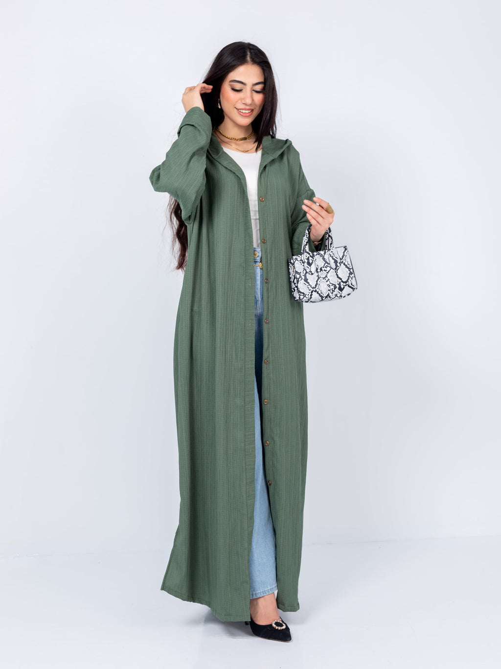 Long-sleeve shirt + dress 1*2