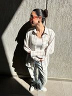 Plaid linen shirt