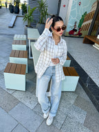 Plaid linen shirt