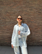 Plaid linen shirt