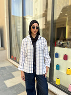Plaid linen shirt