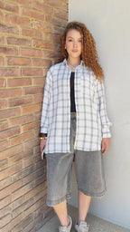 Plaid linen shirt